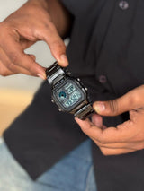 Casio Vintage Digital Watch AE-1200 | Stainless Steel Retro Watch for Men