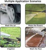 PowerJet 48V Cordless Pressure Washer Gun - Portable High Pressure Car & Home Cleaning Kit