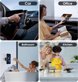 360° Magnetic Phone Mount - Vacuum Suction Cup Holder for Car, Office, Home