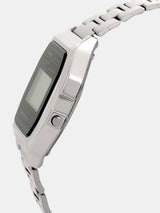 CASIO Vintage A158WA-1DF Black Dial Silver Stainless Steel Band Digital Watch  - For Men & Women D011