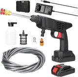 PowerJet 48V Cordless Pressure Washer Gun - Portable High Pressure Car & Home Cleaning Kit