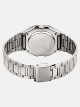 CASIO Vintage A158WA-1DF Black Dial Silver Stainless Steel Band Digital Watch  - For Men & Women D011