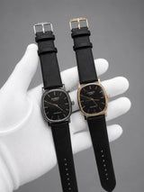 Casio Vintage Square Leather Unisex Watch | Minimalist Quartz