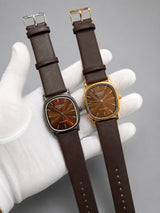 Casio Vintage Square Leather Unisex Watch | Minimalist Quartz